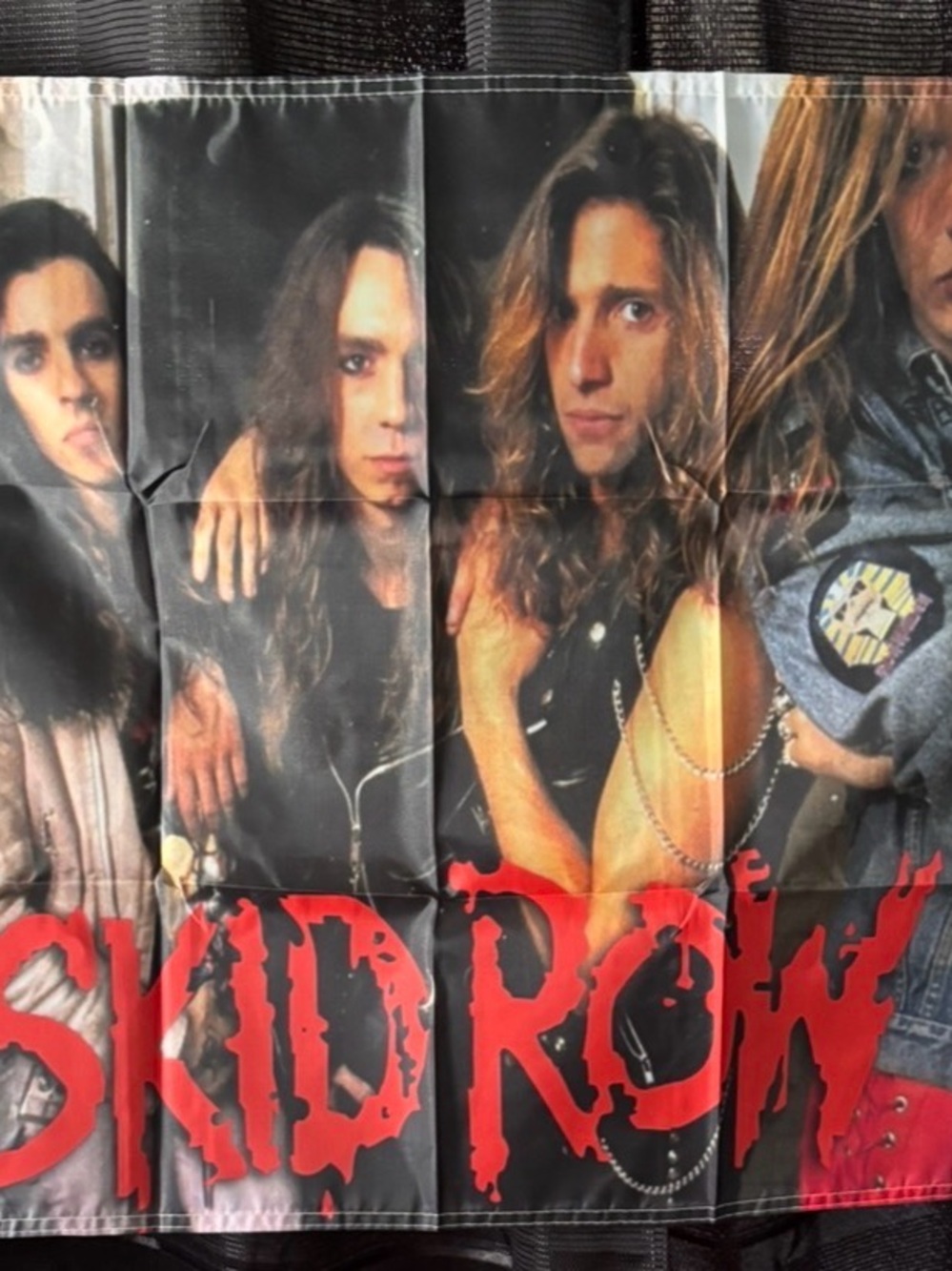 Black Graphic Band Tapestry- Skidrow